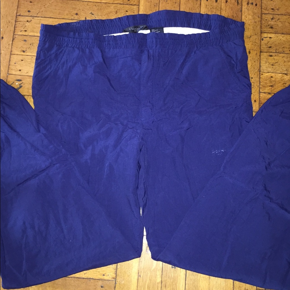 Vintage Christian Dior track pants navy men’s